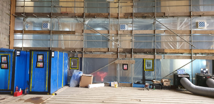 Knightsbridge Court, Chesterfield asbestos insulation board