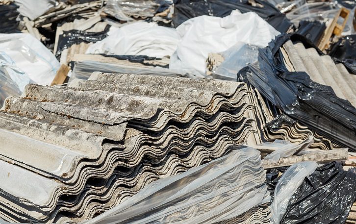 asbestos rubble